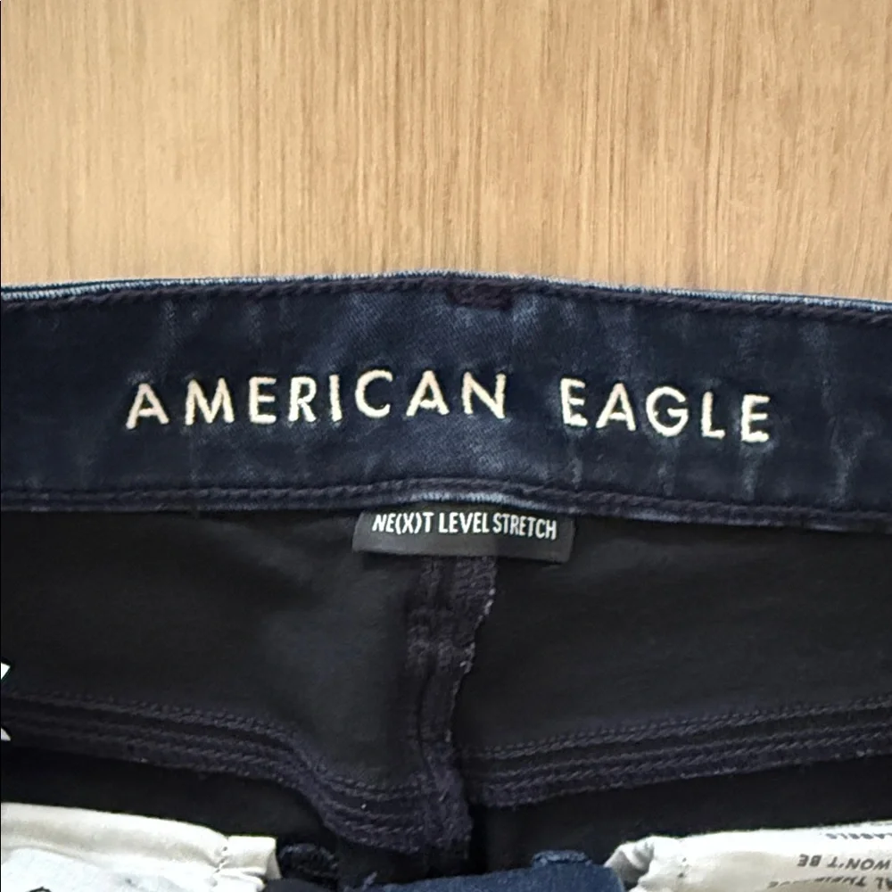 American Eagle Outfitters Dark Indigo High-Rise Skinny Jeans